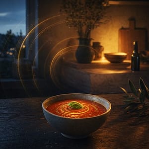 Una cucina serale come simbolo per cambiare il significato del passato attraverso un gesto presente consapevole